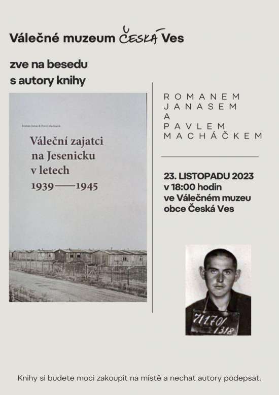 Beseda s autory knihy Váleční zajatci na Jesenicku v letech 1939 - 1945